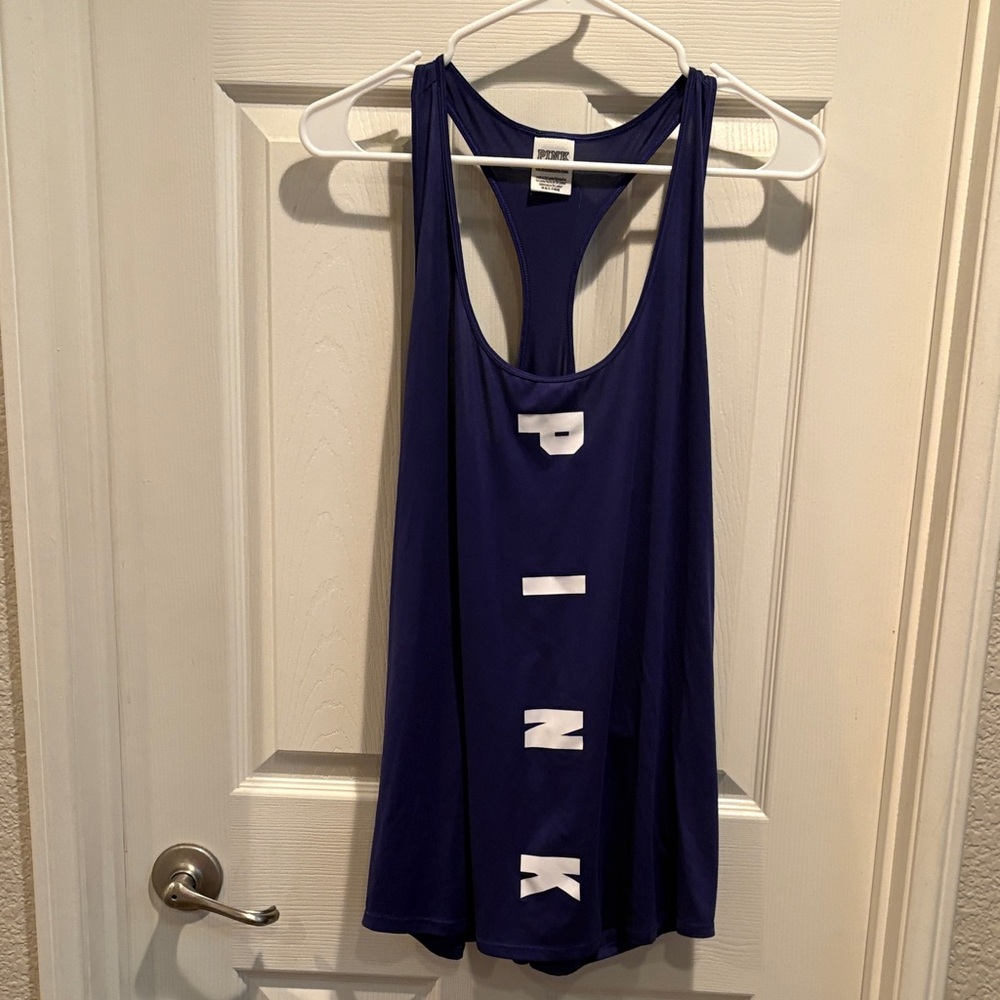 PINK Victoria's Secret Deep Blue Racerback Top